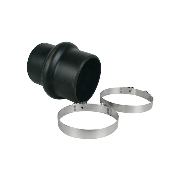 Centri Rubber Hump Hose Reducer w/2 Clamps 4"-4 1/2 6.2" x6.5" x8.5"